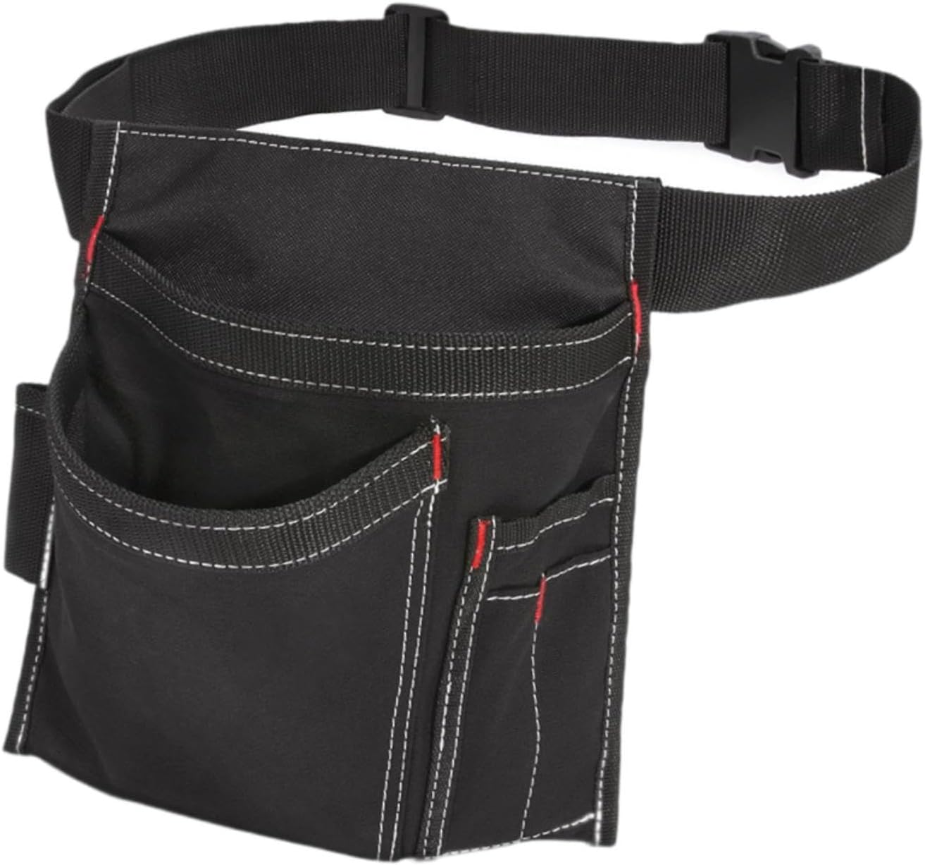 Ceinture Porte-outils Style Tablier D'électricien Avec Poches, En Tissu Oxford, Ajustable Et Légère, Convient Aux Hommes Et Aux Femmes. Couleur, Blanc