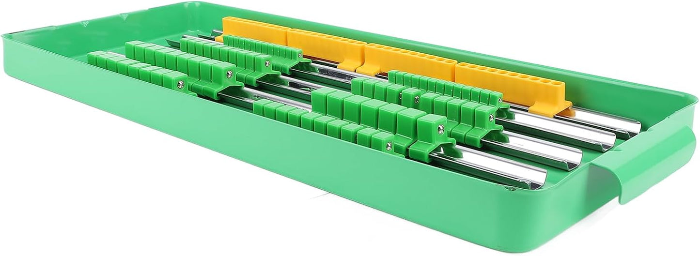 Pilipane Plateau D'organisateur à Douille Portable Rail Du Support De Support De Sobre En Aluminium Lourd Avec Système D'outil Sécurisé à Double Roulement Storage Pour Les Ingénieurs De