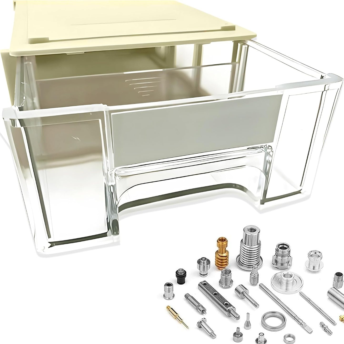Trimming Shop Lot De 2 Boîtes De Rangement Empilables Réglables En Plastique Pour Pièces Mini/grandes Et Transparentes Et Tiroir De Rangement, Rangement Pour écouteurs, Fils électriques, Outils,