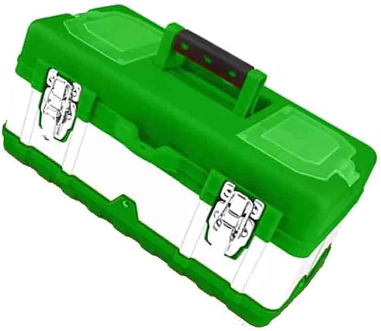  Boîte à Outils En Plastique Portable (vert Foncé, 45 X 24,5 X 20 Cm)
