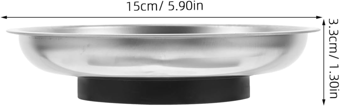  Gatuida Bol Magnétique Pour Vis Boulons Et Outils Plateau Magnétique Rond Acier Inoxydable Antidérapant Pour Métalliques Et Réparations Automobiles