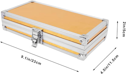 Healeved Boîte De Rangement Pour Kit Écouteurs Étui De Rangement Pour Outils Écouteurs Boîte Alliage Aluminium