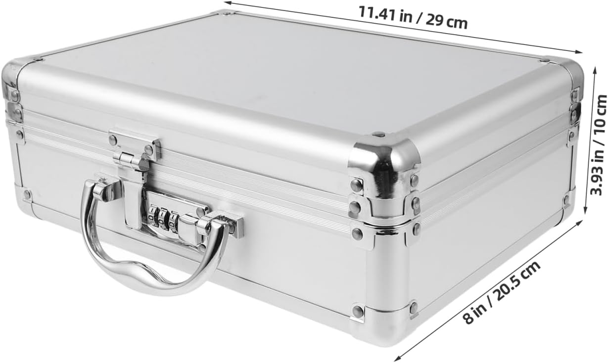  Healeved Trousse à Outils Mallette à La Recherche De Mallette En Métal Pour Homme, étui De Transport Rigide, Boîte à Outils Robuste, Organisateur D'outils De Mécanique, étui à Outils Portable Pour