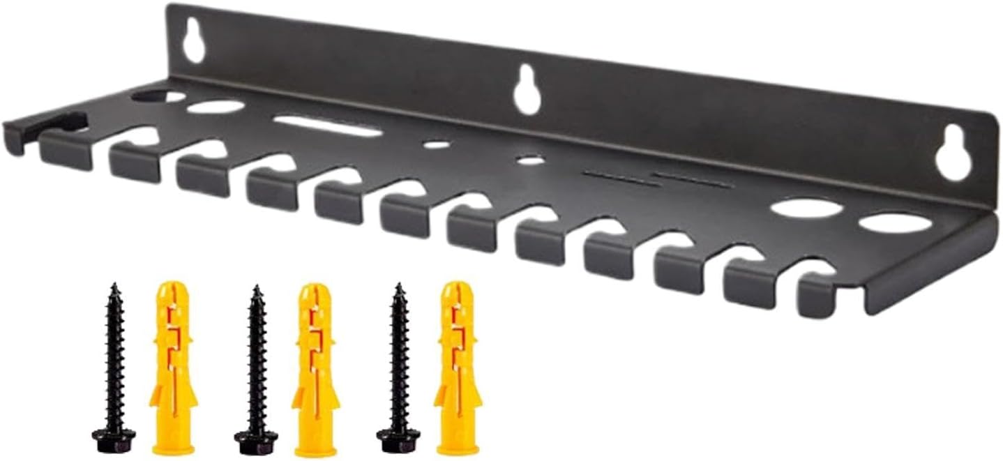  Generisch Porte-clés Et Organiseur – Étagère De Rangement Pour Clés Mixtes , Grande Capacité Avec Bandes Magnétiques, Acier à Outils Robuste, Montage Mural Peu Encombrant, Pour Le Garage