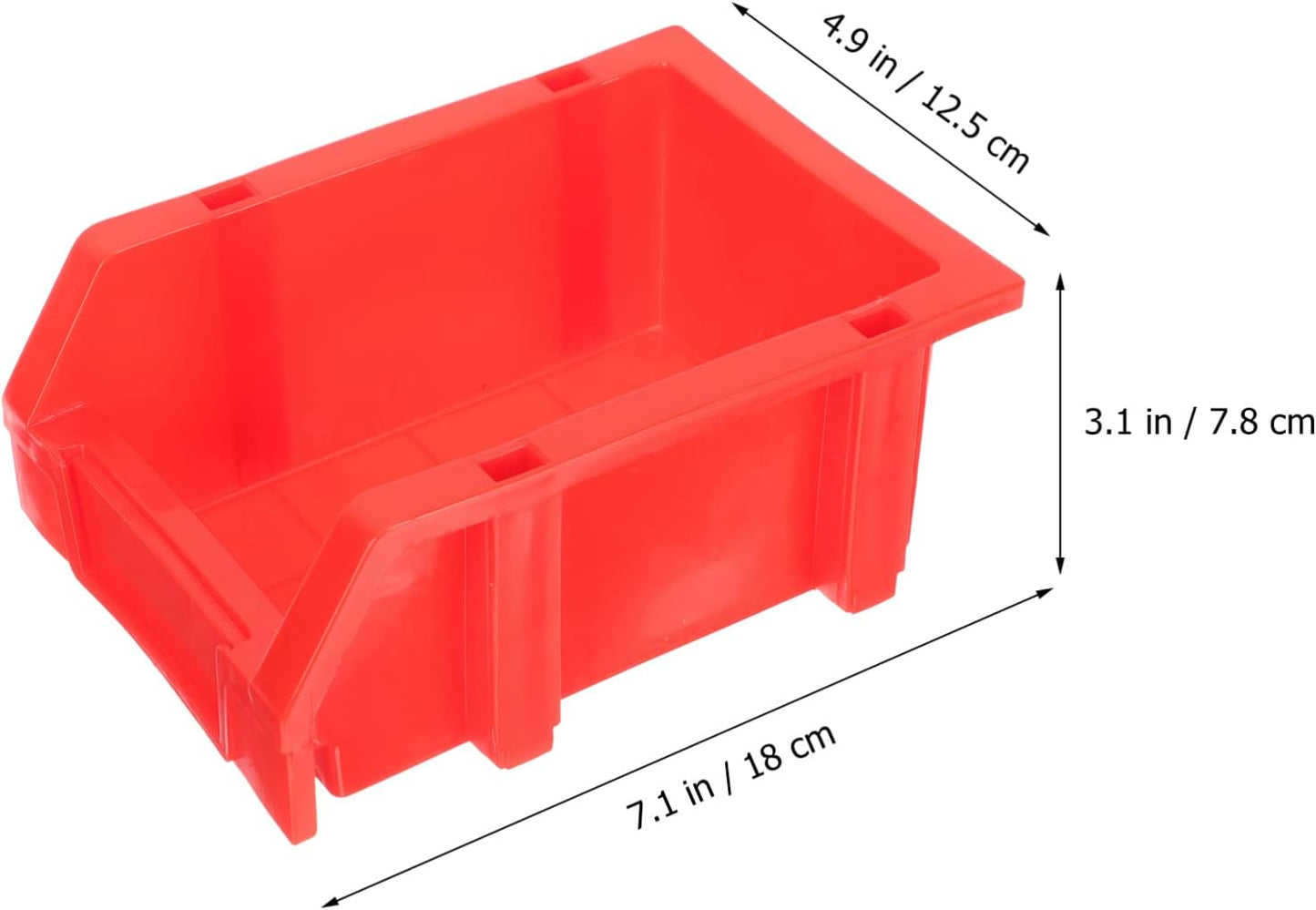  Ciieeo Set De Boîtes De Rangement En Plastique Léger Et Portable Lot De 4 Boîtes De Pièces D'entrepôt Modulables Pour Vis Et Petits Objets , Pour Organiser Classe Ou Bureau