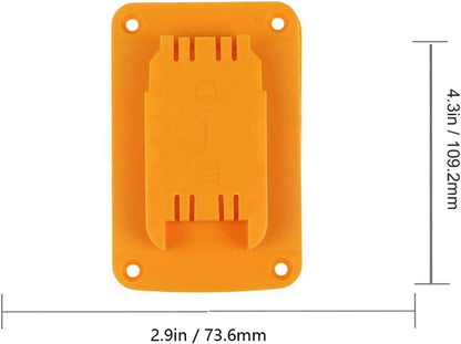  Lot De 3, 8 Ou 12 Porte-outils Muraux Jaunes Pour Perceuse 12 V 20 V Pour Outils électriques, Organiseur En Plastique ABS Avec Vis Pour Garage, Atelier, Rangement (lot De 3, 8 Ou 12 Pièces)