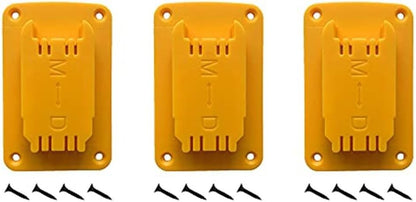  Lot De 3, 8 Ou 12 Porte-outils Muraux Jaunes Pour Perceuse 12 V 20 V Pour Outils électriques, Organiseur En Plastique ABS Avec Vis Pour Garage, Atelier, Rangement (lot De 3, 8 Ou 12 Pièces)