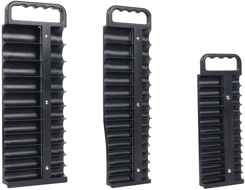  Plateau De Rangement De Douilles Avec Dos Magnétique Pour Disques De 6,35 Mm, 76 Pièces, Robuste En ABS, Rouge (rouge)