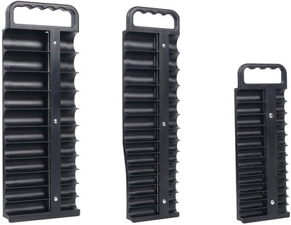  Plateau De Rangement De Douilles Avec Dos Magnétique Pour Disques De 6,35 Mm, 76 Pièces, Robuste En ABS, Rouge (rouge)
