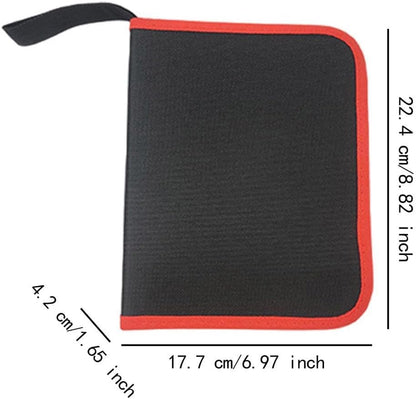  Generic Sac De Rangement Pour Embouts, Porte-embouts Portatif Avec Fermeture éclair, Petit Sac Pour Les Embouts De Tournevis, 22.4 Cm X 17.7 Cm X