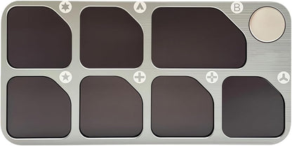  Plateau De Réparation En Aluminium Avec Aimant Puissant Pour Organiser Les Petites Pièces Pendant La Fixation De L ' Appareil, Panneau De Rangement à Vis, Organisateurs électroniques