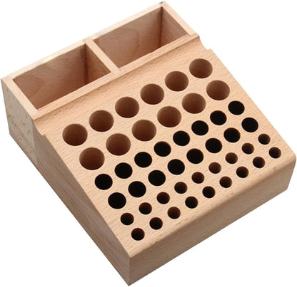  Generisch Support à Outils - Support En Bois De Hêtre Pour De Gaufrage, Boîte De Rangement En Cuir, Pour Travail Du Bois, , Amis, Hommes, Maison, Intérieur Et Pour