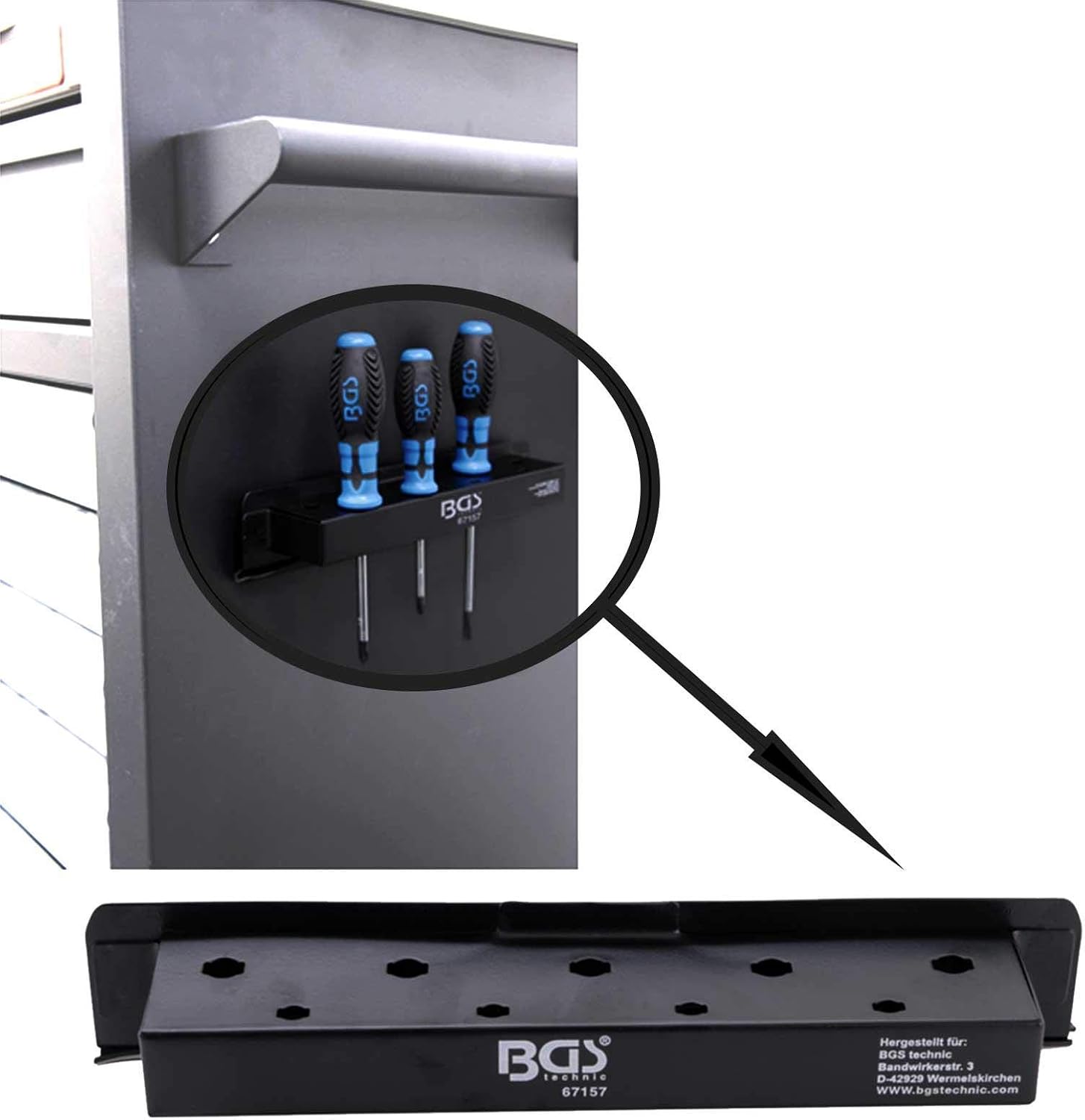  BGS 67157 | Porte-tournevis Magnétique