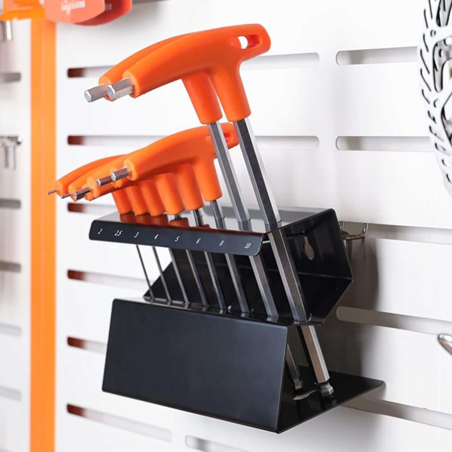  Generisch Porte-clés Hexagonal Mural En Acier Inoxydable - Porte-outils Hexagonal Peu Encombrant Pour Atelier, Garage, Salon Et Fournitures De Bricolage