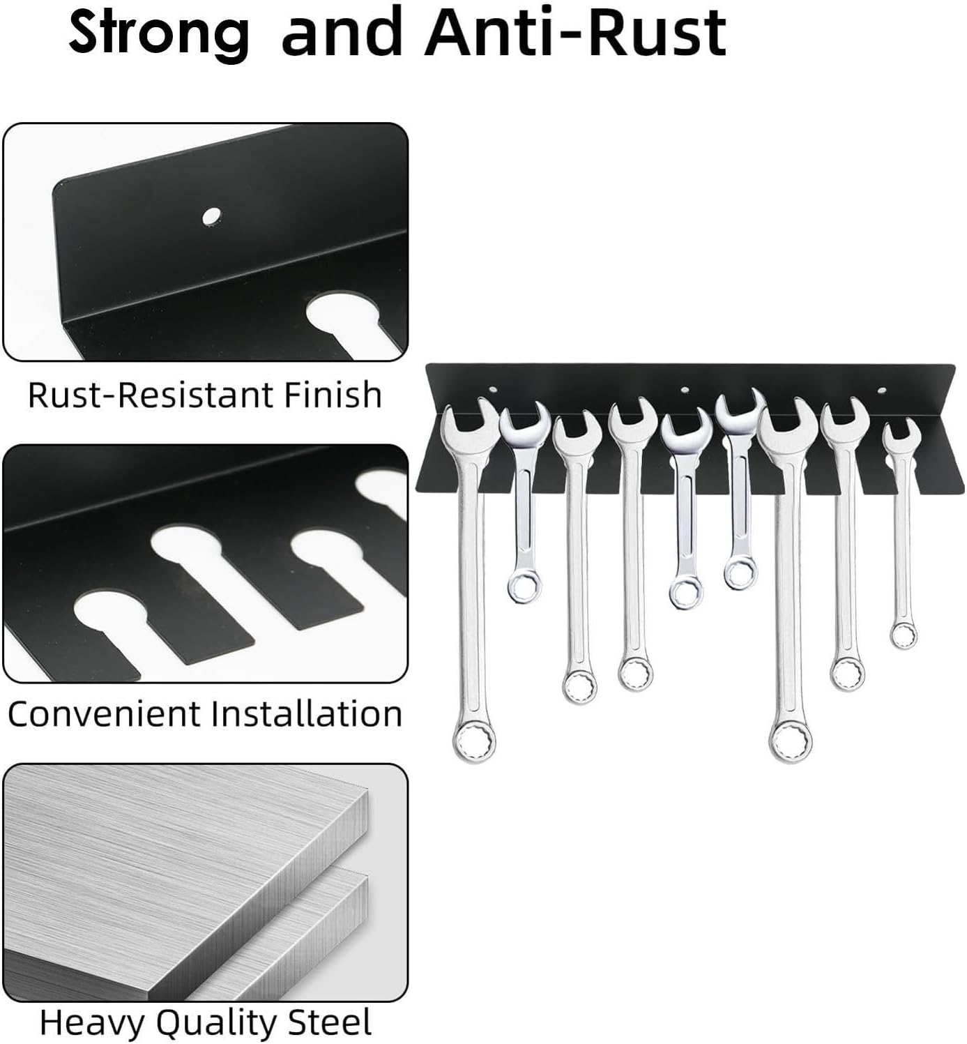  Organisateurs De Porte-clés, Support De Rangement Pour Clés - Organisateur D'outils De Tournevis Mural - Organisateur D'outils De Tournevis Robuste, Support De Pinces à Barre Pour établi à La Maison
