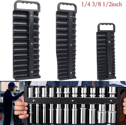  Plateau De Rangement De Douilles Avec Dos Magnétique Pour Disques De 6,35 Mm, 76 Pièces, Robuste En ABS, Rouge (rouge)