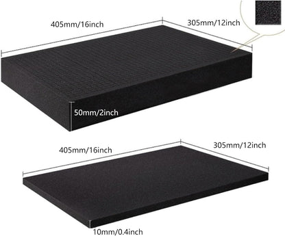  Lot De 4 Inserts En Mousse Pour Boîte à Outils Absorbant Les Chocs - Insert De Coupe Pour Mallette De Vol Rigide, Organiseurs à Outils, Boîte à Outils