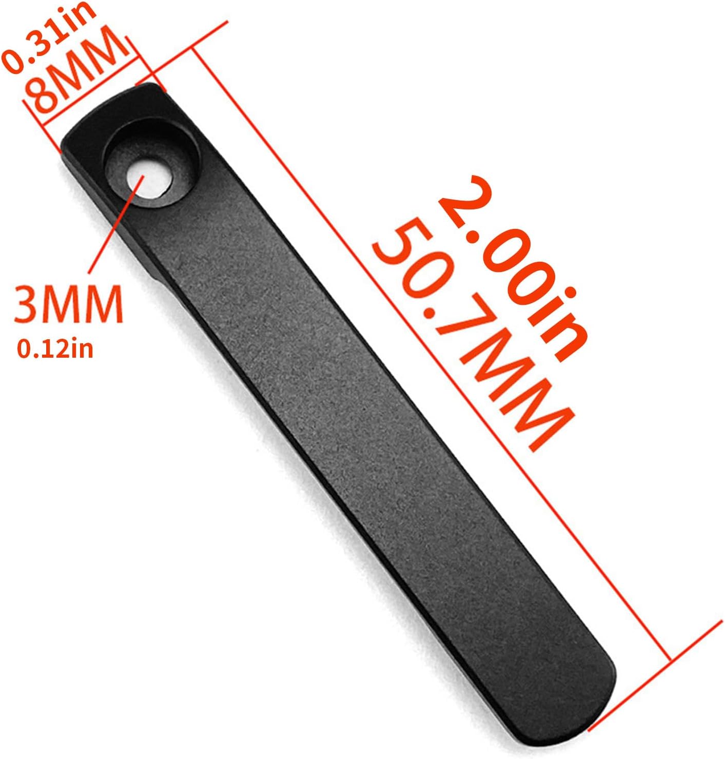  Pince Arrière En Alliage Métallique Légère Pour Un Transport Facile Avec Clip De Poche En Option Couleur