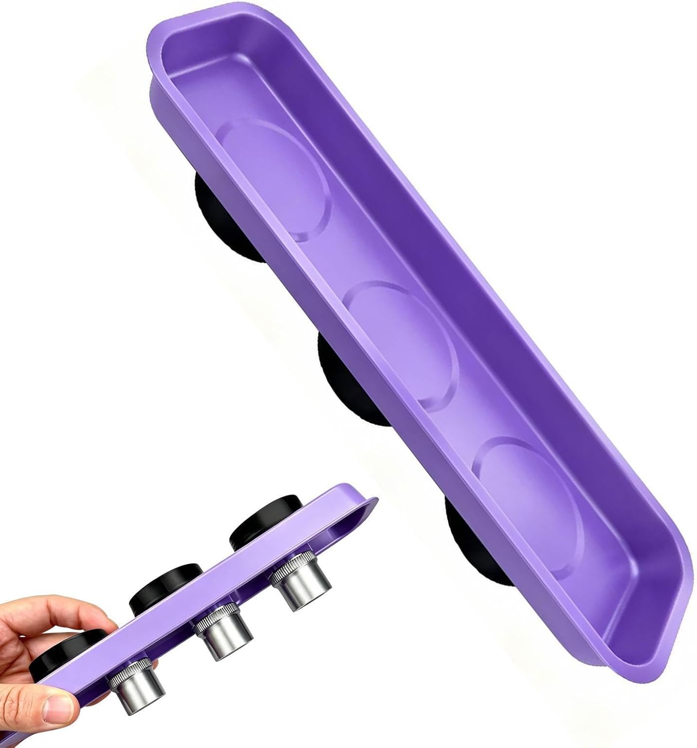  Plateau À Vis Magnétique, Bol De Rangement De Pièces En Acier Inoxydable | Plateau À Outils Magnétique Puissant Pour Vis, Douilles, Boulons, Broches | Support Compact De Pièces De Réparation De Voitur