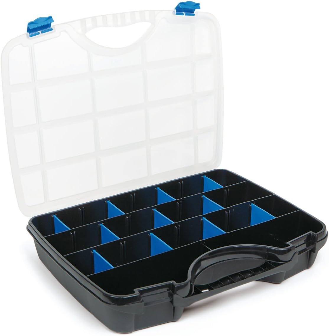  Stanley Stst1-75515 Boîte À Outils Avec Plateau Porte-Outils Amovible - 2 Organiseur & Tayg 22555 Casier à Séparateurs Amovibles Basic Line Nº 22-21, Noir