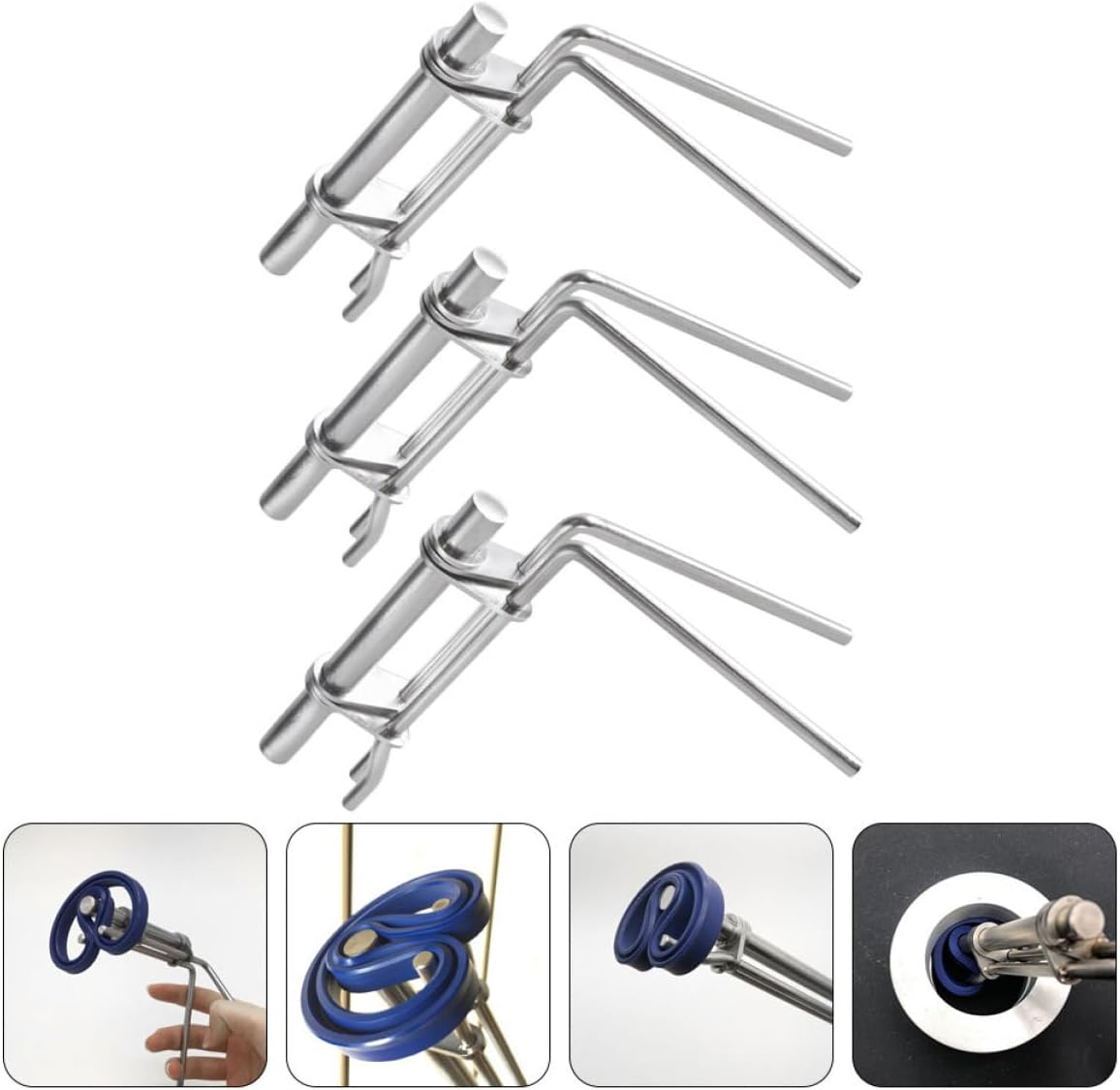  Healeved Kit 3 Outils En Acier Inoxydable Pour Installation Joint U De Tige Piston Vérin Hydraulique, Fournitures Professionnelles Pour Réparation Et Maintenance Automobile
