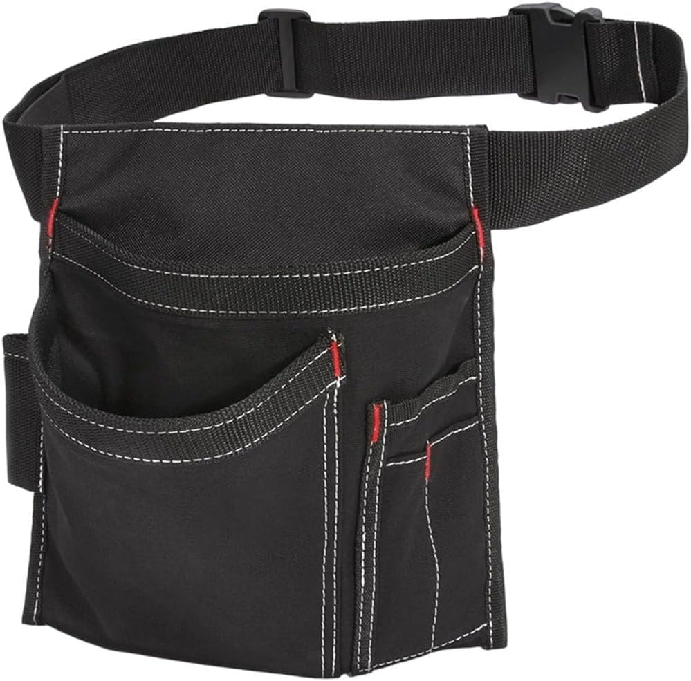  Ceinture Porte-Outils À Poches Multiples En Tissu Oxford, Sacoche Utilitaire Simple Face, Tablier Léger Ajustable Pour Charpentier Jardinier