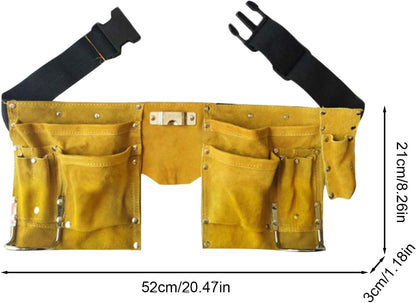  Pochette De Travail,Porte-Outils Portable Robuste - Pochette À Outils Pour Tablier De Travail | Pour Construction Réparation Utilitaire Bricolage Maison Maintenance Atelier Jardin Extérieur