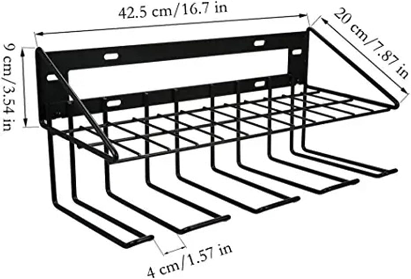 Generisch Porte-outils | Rangement En Métal Pour Garage, Maison, Abri De Jardin, Rangement Pour Perceuses