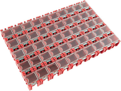  Lot De 50 Boîtes De Rangement Empilables Pour Pièces électroniques, Résistances, Condensateurs, PCB, Boîtier En Plastique, Pour Rangement D'outils (bleu)