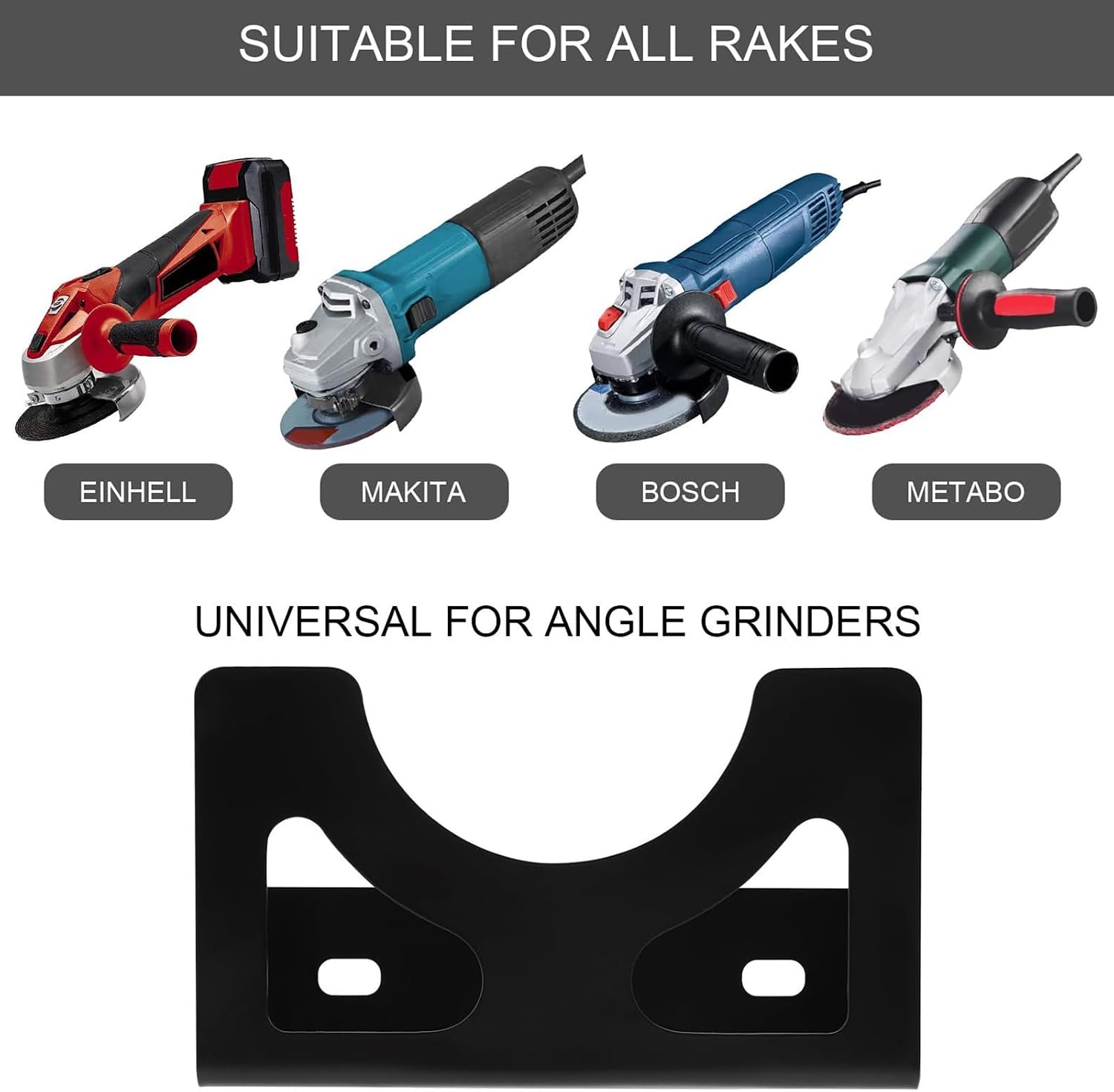 GENERIC Support Mural Pour Meuleuse D'angle | Support Mural Pour Meuleuse D'angle – Support En Fer Multifonction Pour Machine à Polir, Outils électriques, Ponceuses, Perceuses