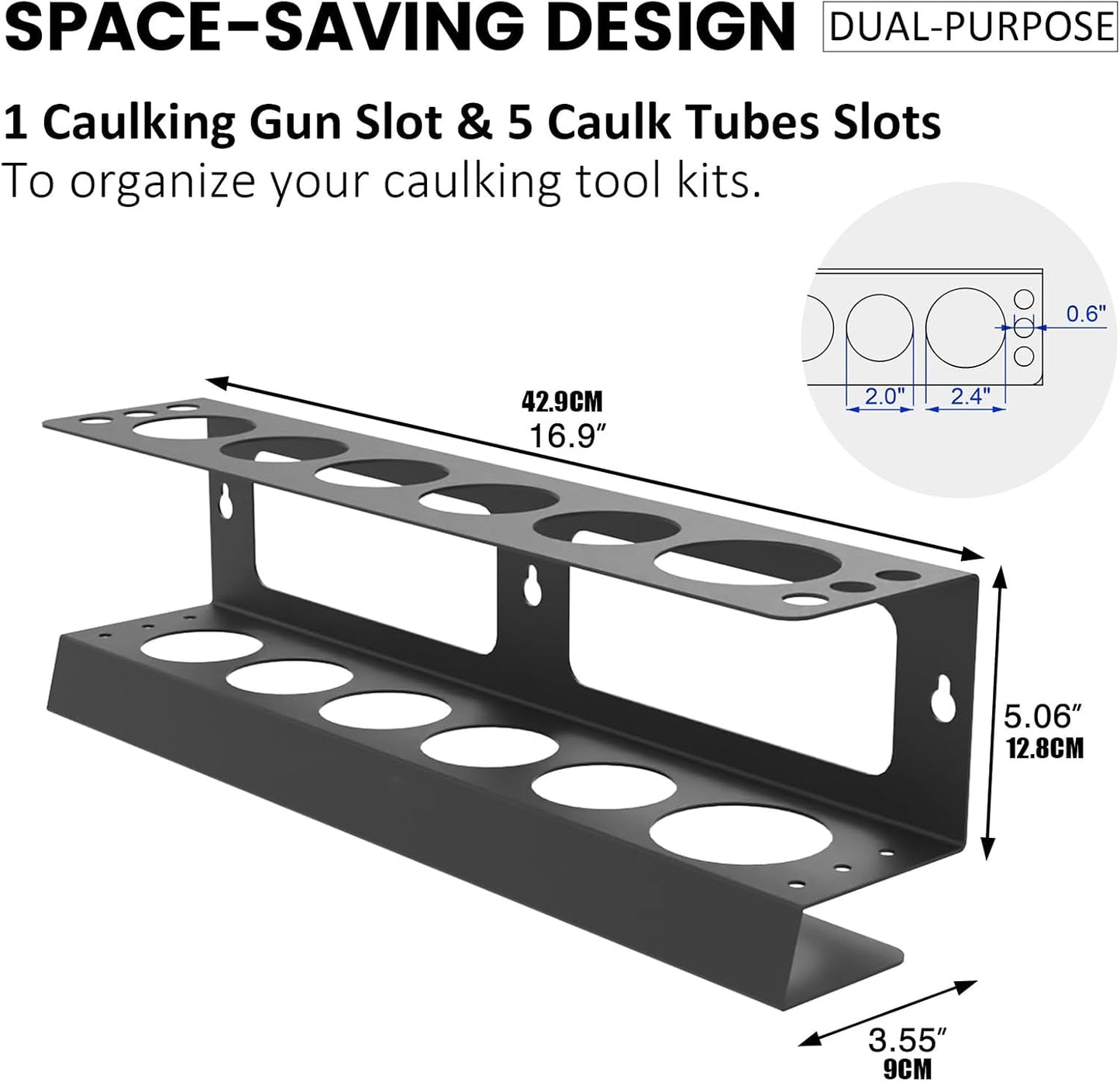  Support Pour Cartouche De Mastic | Rangement Pour Bouteilles Spray,Organisateur Mural Pour Bombes Aérosols Et Produits D'Étanchéité Pour Garage Et Détailing Auto