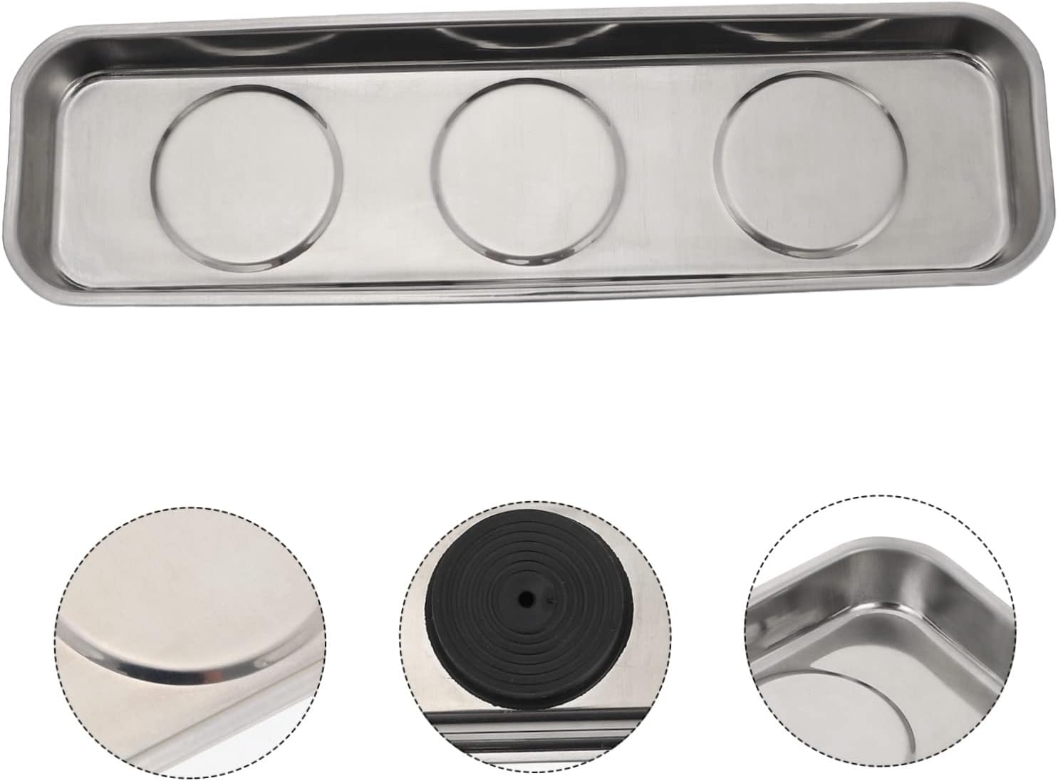  VALICLUD Organisateur Magnétique De Pièces En Acier Inoxydable – Plateau Magnétique Pour Vis Et Écrous – Outil Atelier Garage Mécanique – Usage Professionnel Et Maison