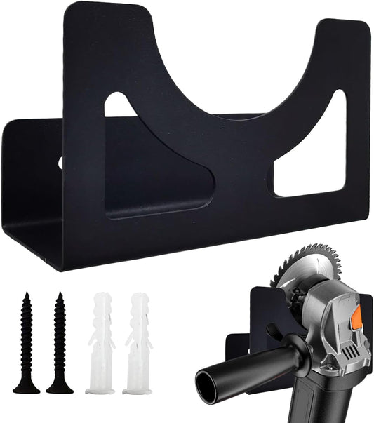  Générique Porte-Meuleuse Murale - Support Mural Pour La Meuleuse D'Angle | Organisateur En Fer Robustes Pour Outils Électriques Atelier Bricolage