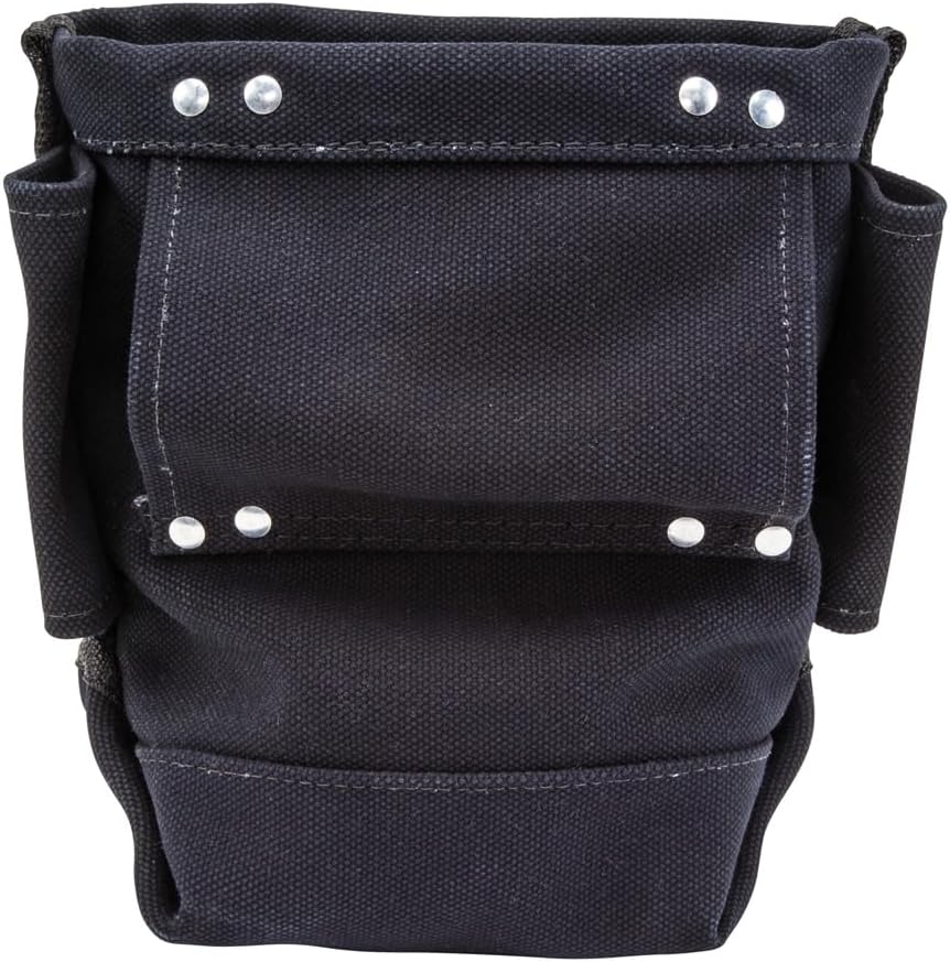  Klein Tools 5416TFR | Sac Porte Boulons Résistant Au Feu En Toile No. 4 | Dimensions 127 X 254 X 229 Mm | Système 3 Poches Pour Outils