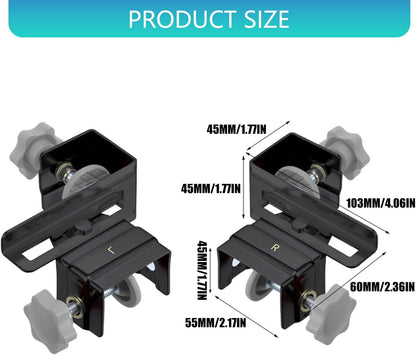  Pinces De Fixation Robustes En Acier Inoxydable Adaptées à Plusieurs Portes D'armoire Pour Une Installation Rapide Par Tous Les Utilisateurs. Pinces Polyvalentes