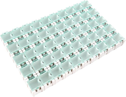  Lot De 50 Boîtes De Rangement Empilables Pour Pièces électroniques, Résistances, Condensateurs, PCB, Boîtier En Plastique, Pour Rangement D'outils Pour Les Amateurs (gris)