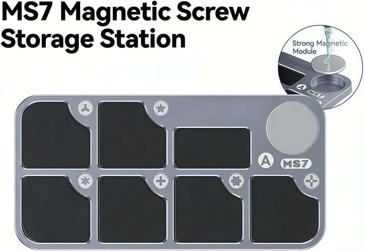  Grand Plateau De Support De Vis Pour Téléphone Et Ordinateur Avec Station De Construction En Alliage D'aluminium