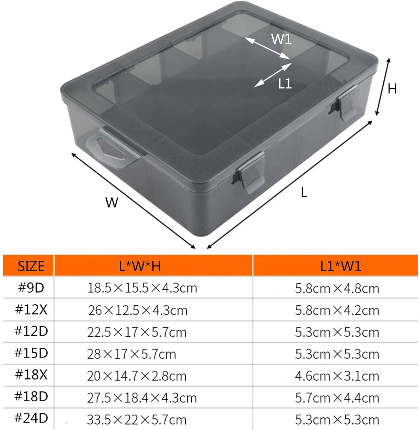  Boîte à Outils De Rangement Portable Pour Petites Pièces Avec Séparateurs Amovibles Pour Vis, Vis Et écrous