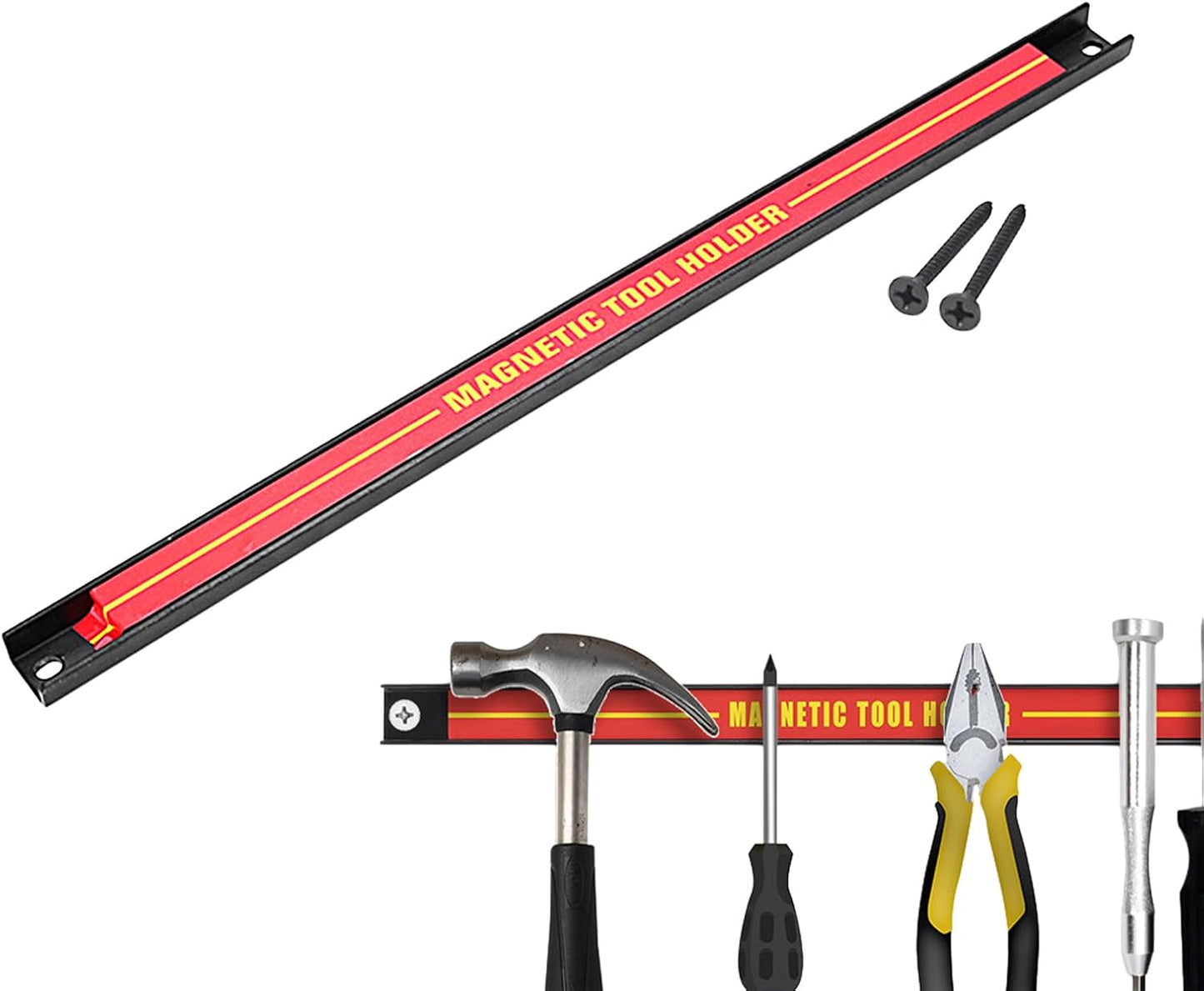  Organisateur D'outils Magnétique, Bande Porte-outils Magnétique - Support De Stockage D'outils De Grande Capacité,Organisateur Peu Encombrant Pour Atelier, Atelier De Réparation Automobile, M