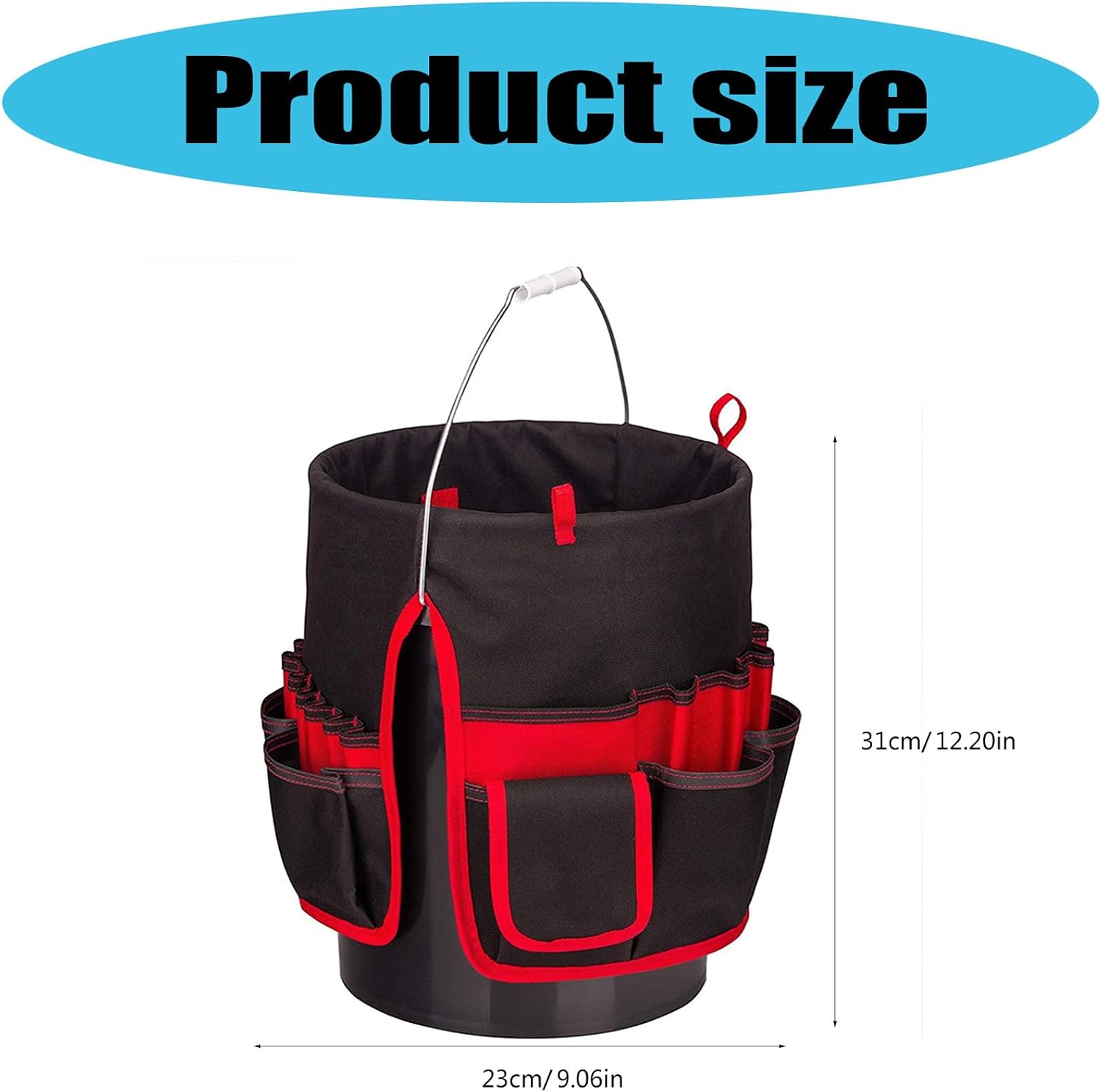  Porte-outils Multifonctions Avec Poches Spacieuses Optimisées Pour Les Outils à Main Et Les équipements D'atelier En Plein Air, Sac De Travail En Plein Air