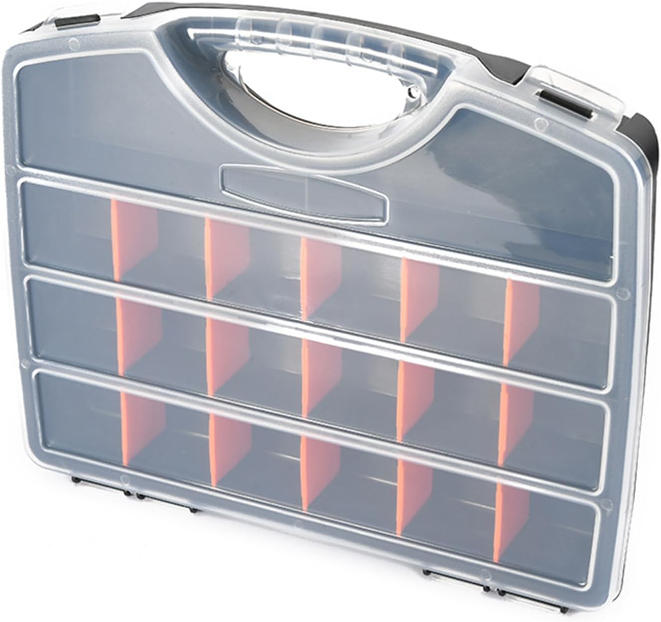  Boîte De Rangement Pour Outils De Garage Avec Compartiment, Séparateurs De Boulons