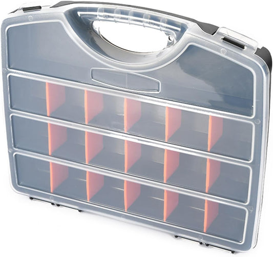  Boîte De Rangement Pour Outils De Garage Avec Compartiment, Séparateurs De Boulons