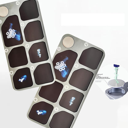  Plateau De Réparation En Aluminium Avec Aimant Puissant Pour Organiser Les Petites Pièces Pendant La Fixation De L ' Appareil, Panneau De Rangement à Vis, Organisateurs électroniques