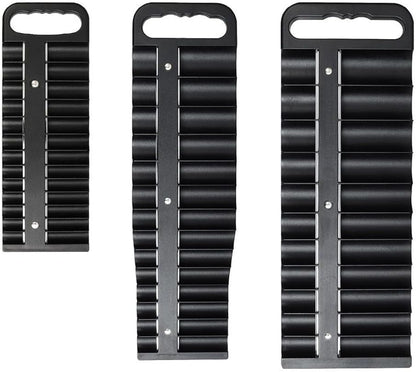  Plateau De Rangement De Douilles Avec Dos Magnétique Pour Disques De 6,35 Mm, 76 Pièces, Robuste En ABS, Rouge (rouge)