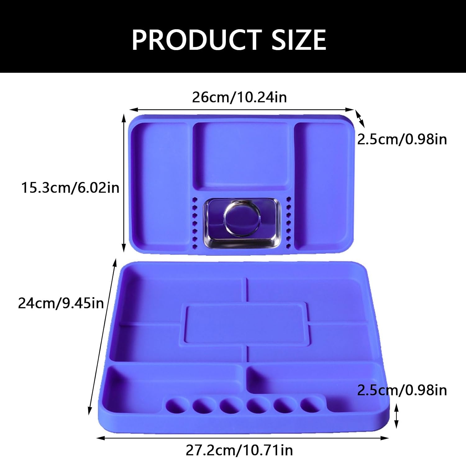  Plateau à Outils En Silicone Facile à Nettoyer - Organisateurs Flexibles Pour Une Installation Et Une Réparation Efficaces Dans Divers Environnements - Rangement D'outils Portable
