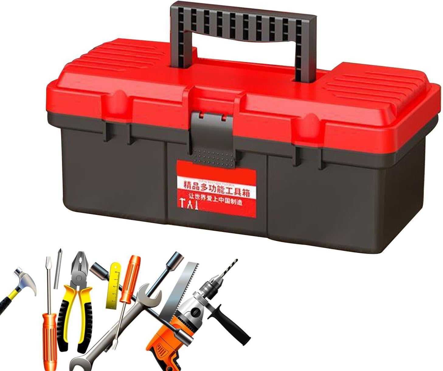  Boîte à Outils Manuelle - Organisateur Robuste Avec Poignée | Rangement D'Outils Pour Entretien Et Bricolage Domestique,Pour Voiture Maison Atelier Garage Voyage Déplacement