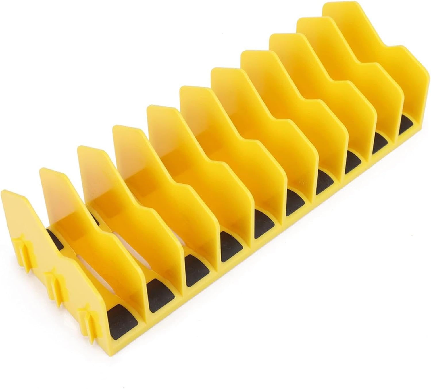 Support De Pince Pour Tiroir à Outils, 10 Pinces à Outils, Base En Caoutchouc Antidérapant, Rangement Robuste Pour Boîte à Outils, Intérieur, Garage, Outils, Jaune, Bleu, Vert 25,4 Cm