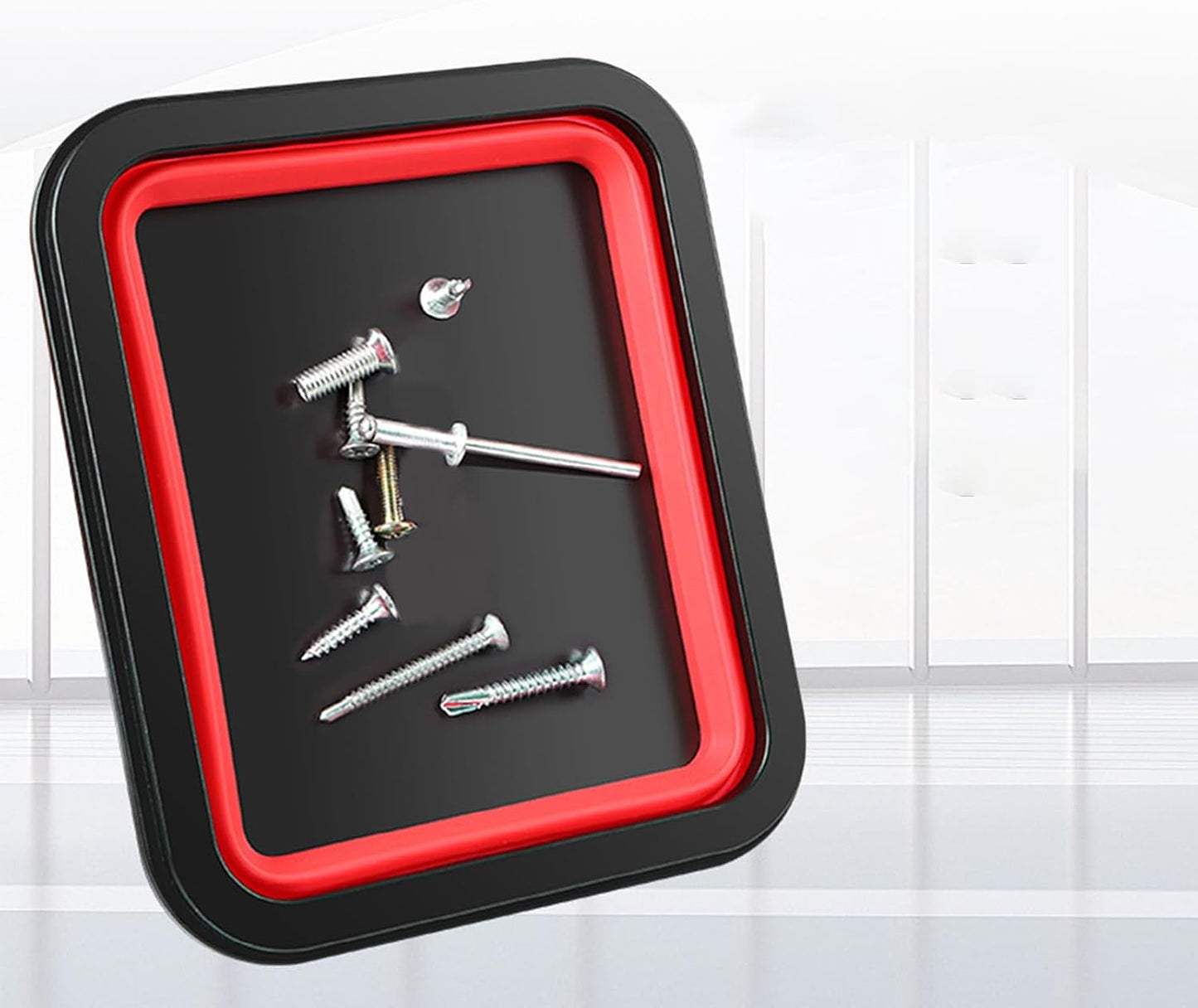  Générique Bac Magnétique,Lot De 3 Porte-Pièces Magnétique De Rangement | Organisateur D'outils Pliable Pour Tri Vis Écrous Atelier Garage De Réparation