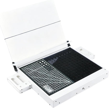  MagiDeal Établi Pour La Fabrication Maquettes, Boîte Construction Maquettes, Poste Travail Pour Pièces Précision, Organisateur D'outils, Blanc