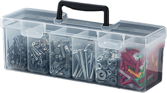 Boîte De Rangement Multifonction Portable Avec Compartiment Amovible Pour Voiture, Camping, Outils Ménagers, Boîte à Outils